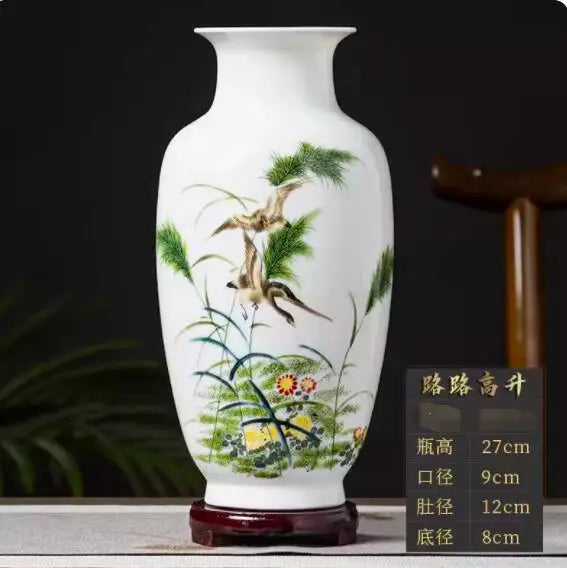 Jingdezhen Ceramic Vase Vintage Chinese Traditional Vases