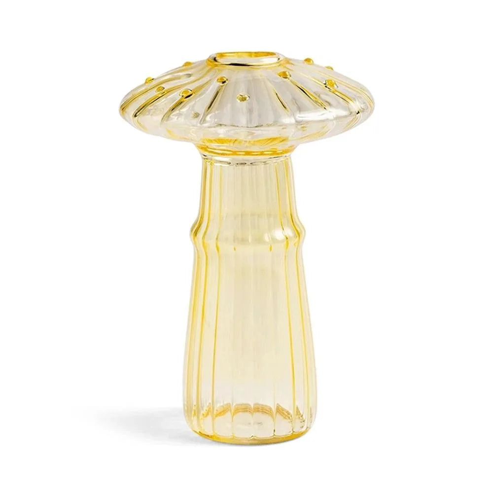 Transparent Mushroom Shaped Vase Simple Hydroponic Flower