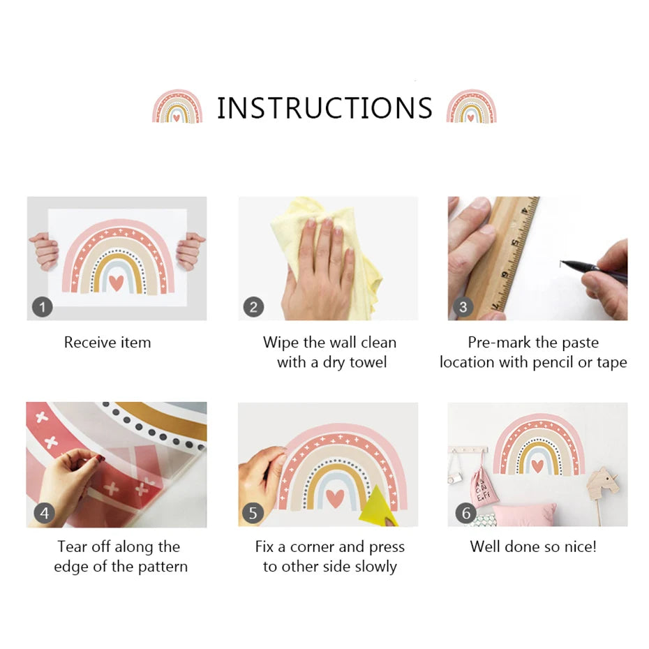 Cartoon Animals Elephant Planet Stars Balloon Wall Stickers