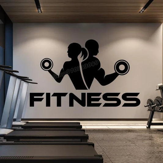 Gym Wall Decal Decor Sport Motivation