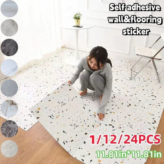 1/12/24pcs Peel and Stick Marble, 12inx12in Backsplash Adhesive Tiles