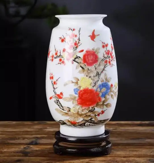 Jingdezhen Ceramic Vase Vintage Chinese Traditional Vases