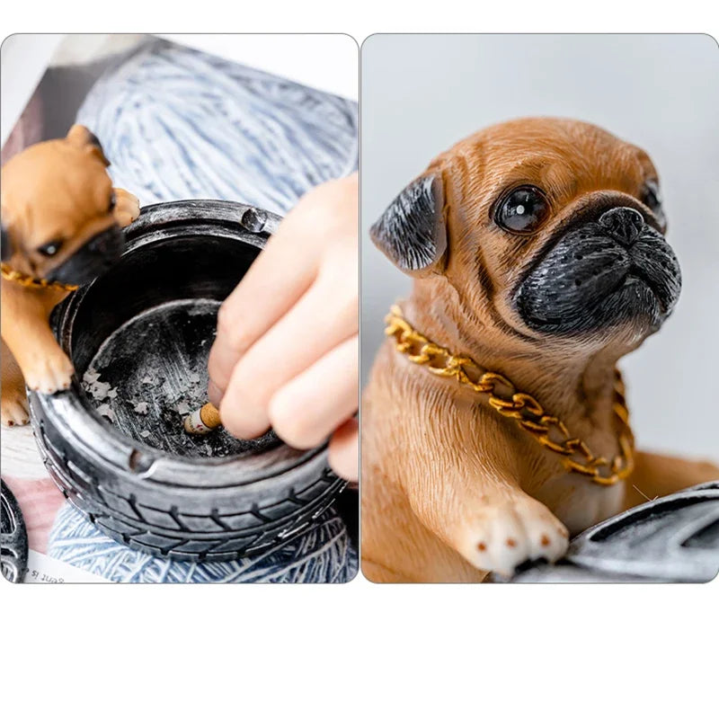 Dog Cigarette Ashtray Office Home Decorative Accessories