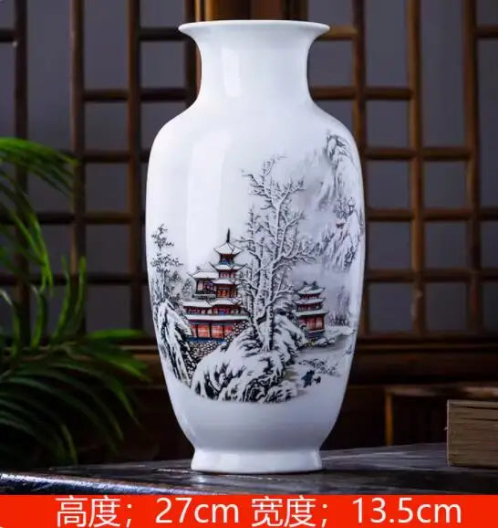 Jingdezhen Ceramic Vase Vintage Chinese Traditional Vases