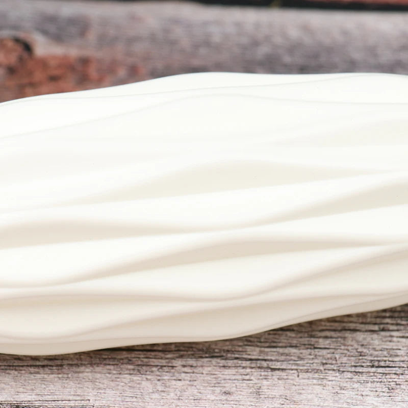 Modern Vase White Pink Blue Plastic Vase