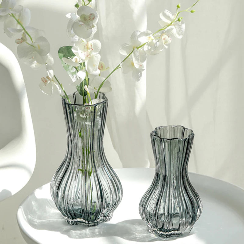Glass Transparent Flower Vase Table Decoration
