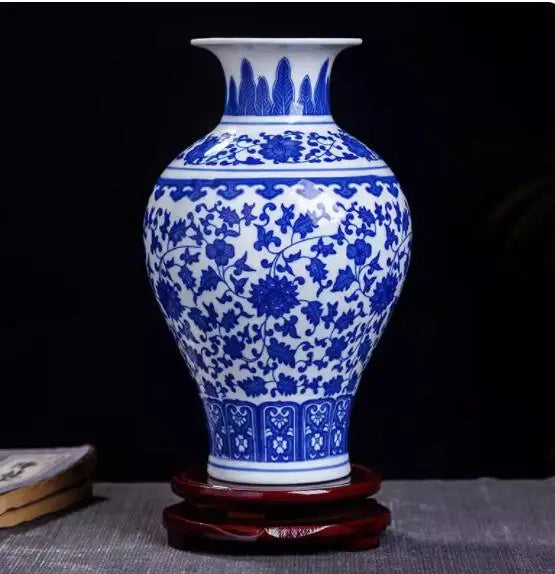 Jingdezhen Ceramic Vase Vintage Chinese Traditional Vases