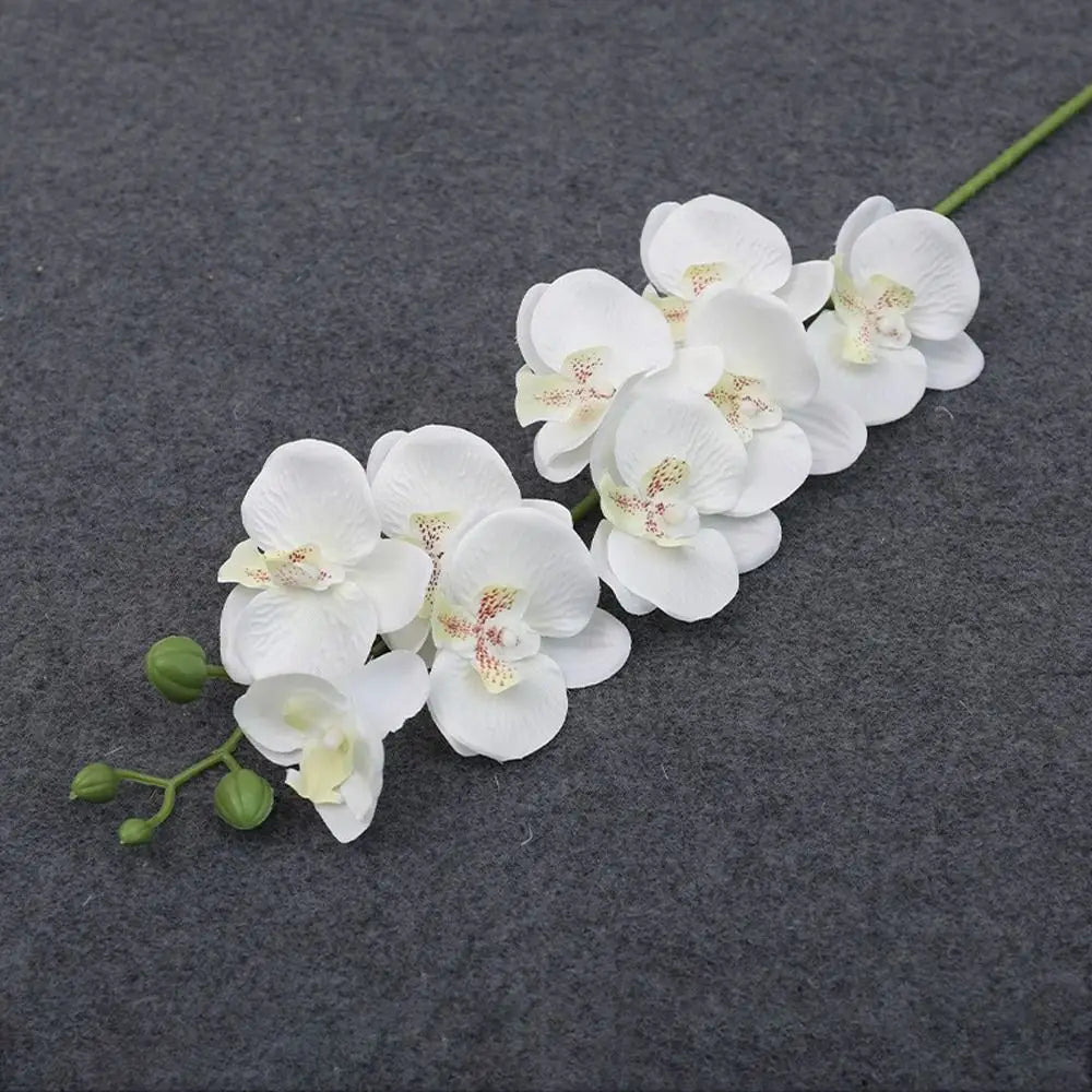 9-Heads 69cm Artificial Butterfly Orchid Fake 3D Phalaenopsis Simulation Flower Real Touch Plants Wedding Home Decoration