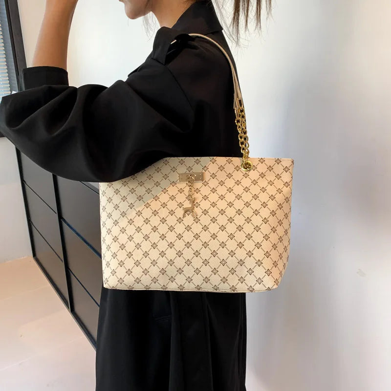 New Presbyopia Handbag Texture Soft Leather Large