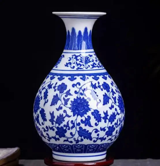 Jingdezhen Ceramic Vase Vintage Chinese Traditional Vases