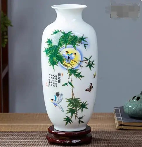 Jingdezhen Ceramic Vase Vintage Chinese Traditional Vases