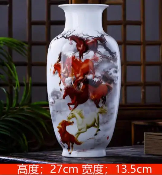 Jingdezhen Ceramic Vase Vintage Chinese Traditional Vases