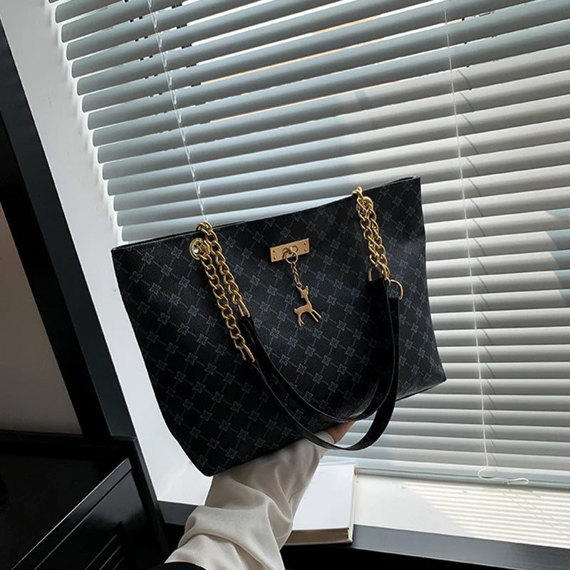 New Presbyopia Handbag Texture Soft Leather Large