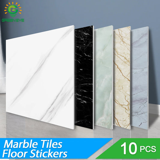 10/pcs PVC Imitation Marble Wall Self-adhesive Waterproof