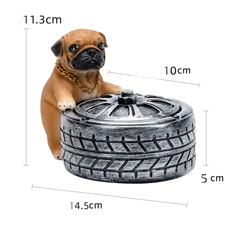 Dog Cigarette Ashtray Office Home Decorative Accessories