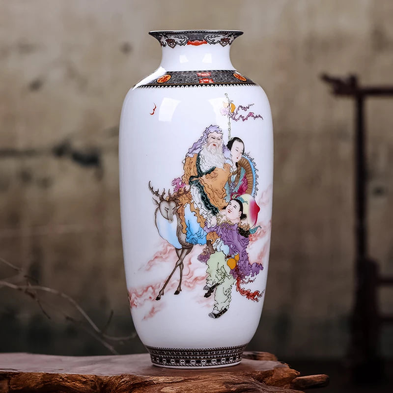 Jingdezhen Ceramic Vase Vintage Chinese Traditional Vases