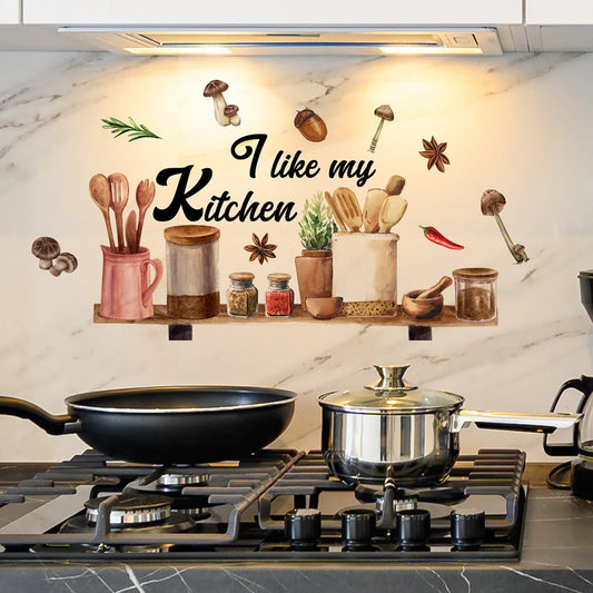 Wall Stickers Removable Waterproof Decoration Kitchen Decor