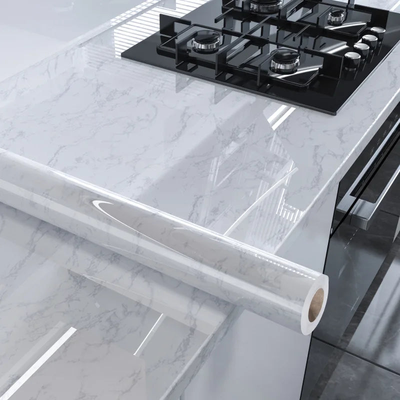 40cm Width Marble Self Adhesive Wallpaper Paper For Kitchen