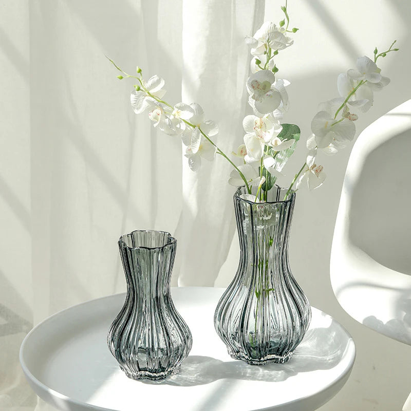 Glass Transparent Flower Vase Table Decoration