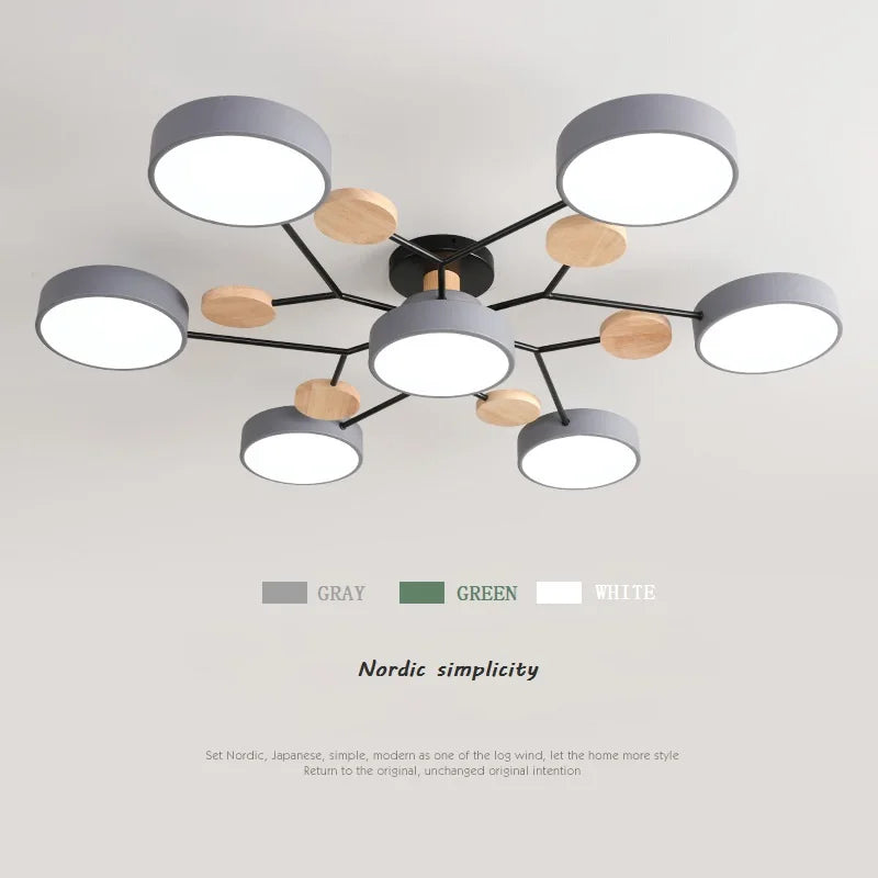 Living Room Household Macaron Nordic simplicity Ceiling Light