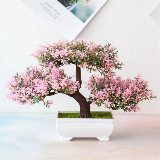 Artificial Bonsai Tree Plant potted Flower Decoration