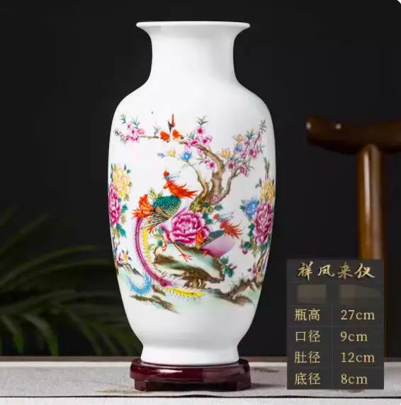 Jingdezhen Ceramic Vase Vintage Chinese Traditional Vases