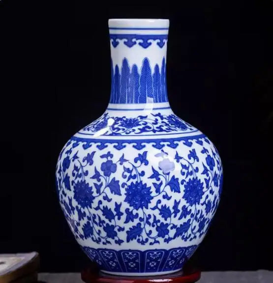 Jingdezhen Ceramic Vase Vintage Chinese Traditional Vases