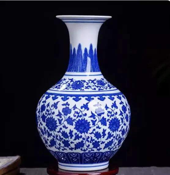 Jingdezhen Ceramic Vase Vintage Chinese Traditional Vases