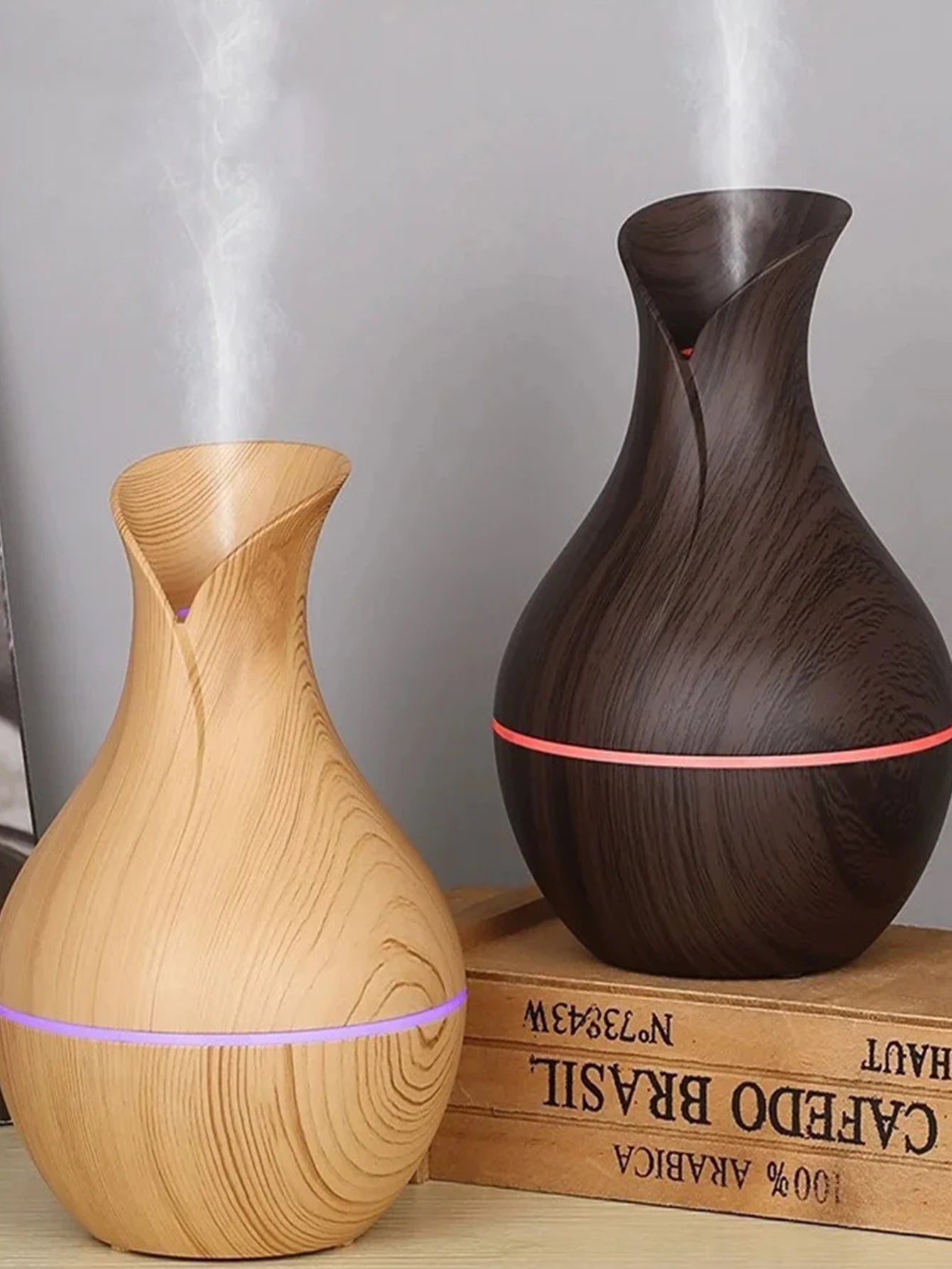 USB Electric Wood Grain Aroma Diffuser