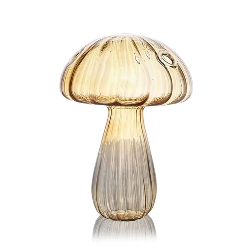 Transparent Mushroom Shaped Vase Simple Hydroponic Flower