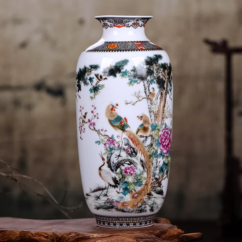 Jingdezhen Ceramic Vase Vintage Chinese Traditional Vases