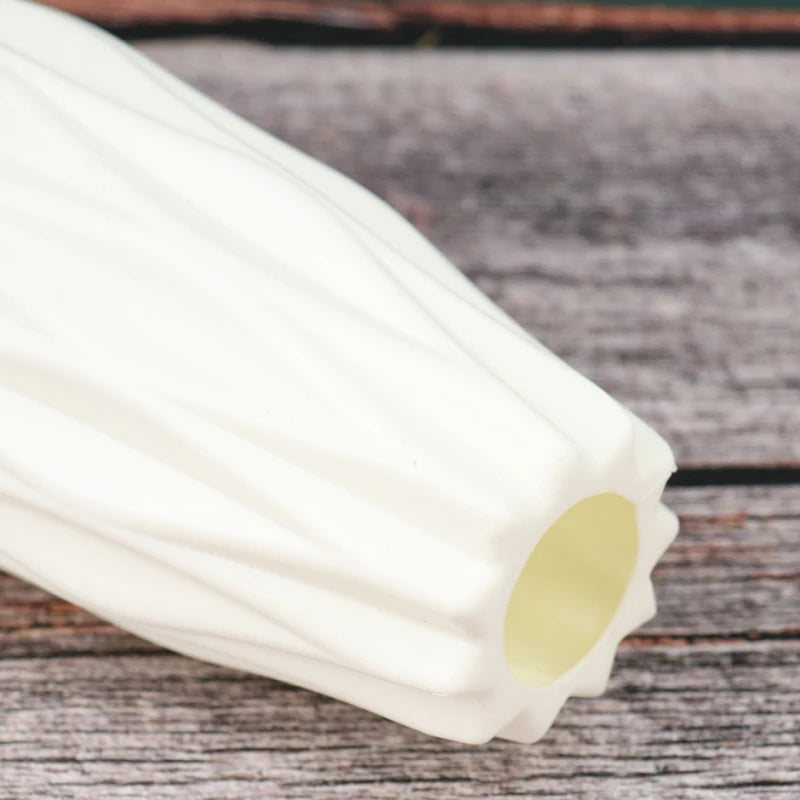 Modern Vase White Pink Blue Plastic Vase