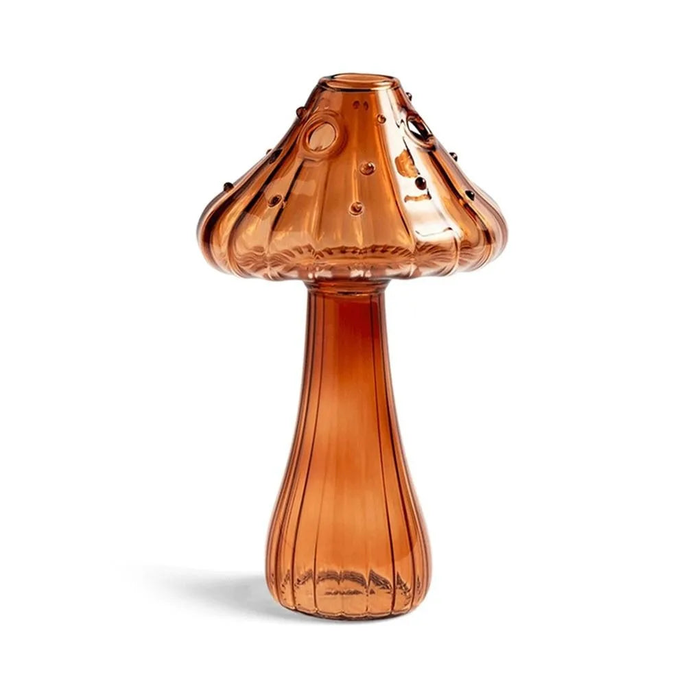 Transparent Mushroom Shaped Vase Simple Hydroponic Flower