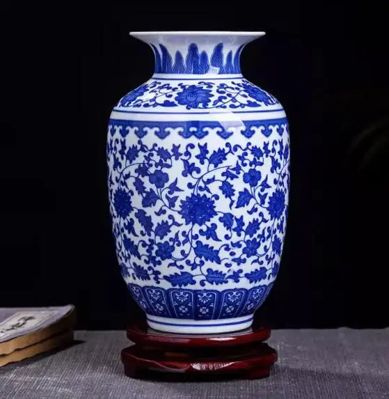 Jingdezhen Ceramic Vase Vintage Chinese Traditional Vases