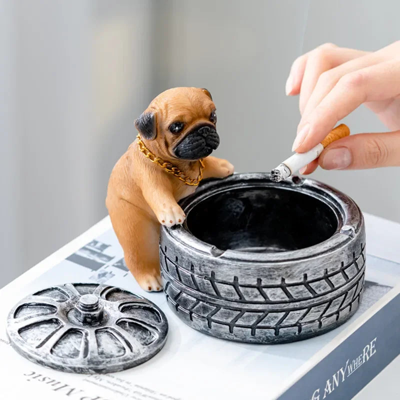 Dog Cigarette Ashtray Office Home Decorative Accessories