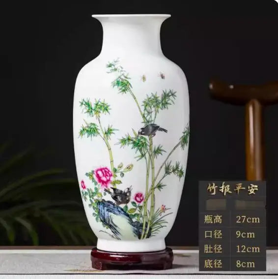 Jingdezhen Ceramic Vase Vintage Chinese Traditional Vases