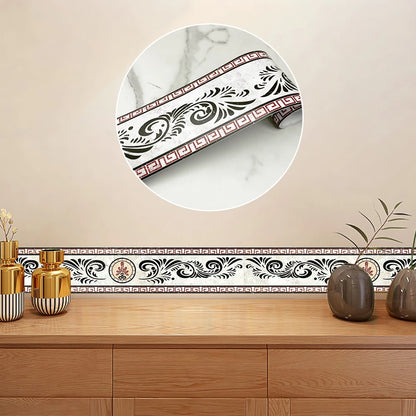 240cm Length Skirting Corner Wall Sticker Bathroom Office Glass Waist Line Home Decor Waterproof Floor Waveguide Art Wallpaper