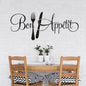French Bon Appétit Quote Wall Decals Kitchen Decoration