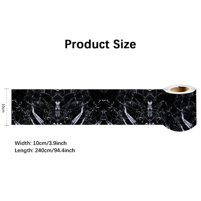 240cm Length Skirting Corner Wall Sticker Bathroom Office Glass Waist Line Home Decor Waterproof Floor Waveguide Art Wallpaper