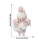 Rabbit Happy Family Wall Stickers for Kids Room Children's Room Baby Nursery Room Wall Decals Home Decor Living Room Wall Art