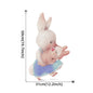 Rabbit Happy Family Wall Stickers for Kids Room Children's Room Baby Nursery Room Wall Decals Home Decor Living Room Wall Art