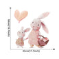 Rabbit Happy Family Wall Stickers for Kids Room Children's Room Baby Nursery Room Wall Decals Home Decor Living Room Wall Art