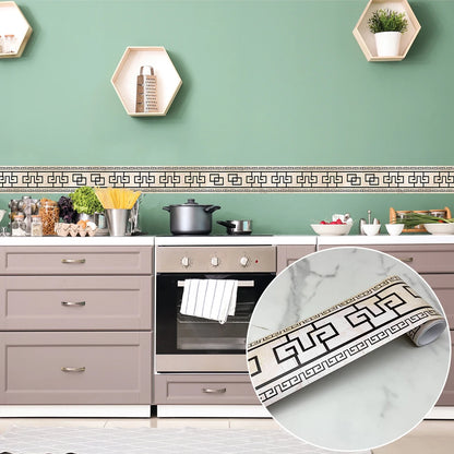 240cm Length Skirting Corner Wall Sticker Bathroom Office Glass Waist Line Home Decor Waterproof Floor Waveguide Art Wallpaper