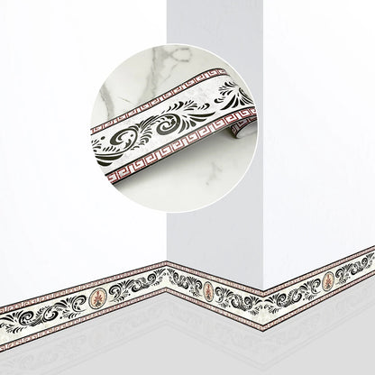 240cm Length Skirting Corner Wall Sticker Bathroom Office Glass Waist Line Home Decor Waterproof Floor Waveguide Art Wallpaper