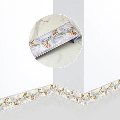 240cm Length Skirting Corner Wall Sticker Bathroom Office Glass Waist Line Home Decor Waterproof Floor Waveguide Art Wallpaper