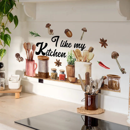 Wall Stickers Removable Waterproof Decoration Kitchen Decor