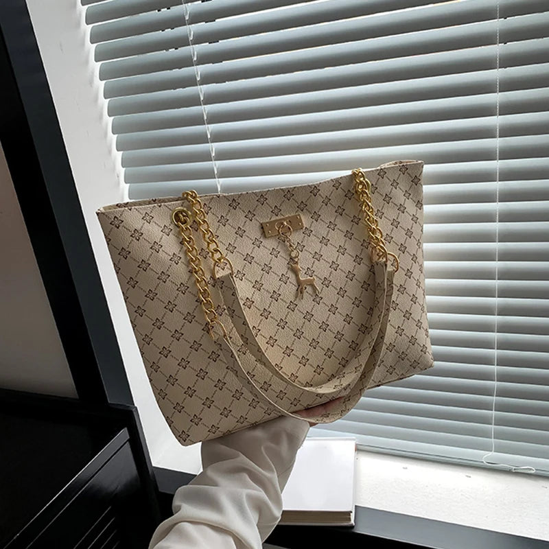 New Presbyopia Handbag Texture Soft Leather Large