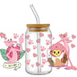 Miniso New pink design Stickers Waterproof  Mug