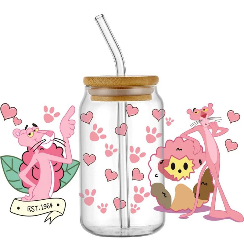 Miniso New pink design Stickers Waterproof  Mug