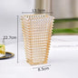Transparent Crystal Vase Square Edges and Corners